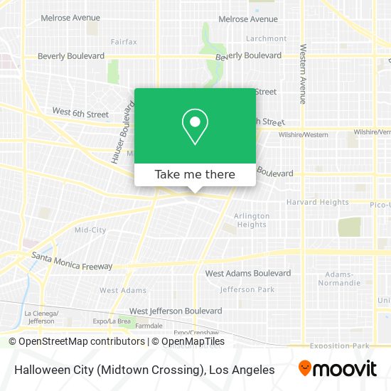 Mapa de Halloween City (Midtown Crossing)