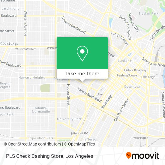 PLS Check Cashing Store map