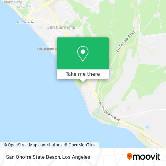 San Onofre State Beach map