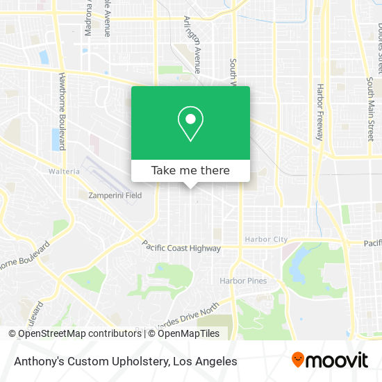 Mapa de Anthony's Custom Upholstery