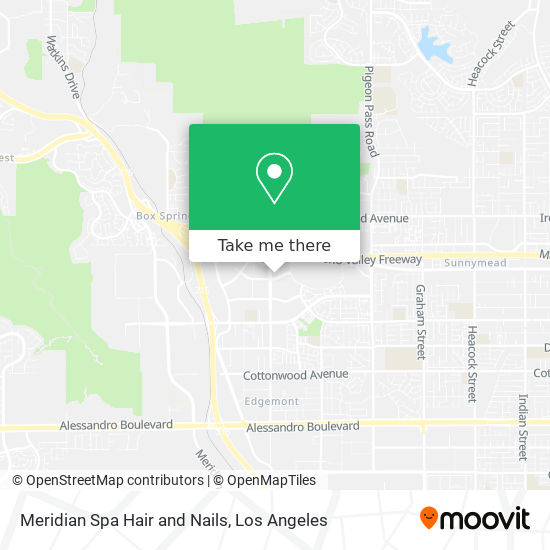 Meridian Spa Hair and Nails map