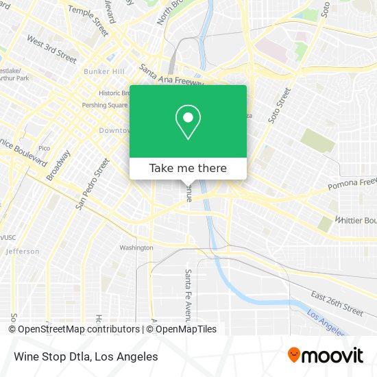 Mapa de Wine Stop Dtla