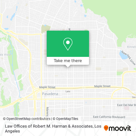 Mapa de Law Offices of Robert M. Harman & Associates