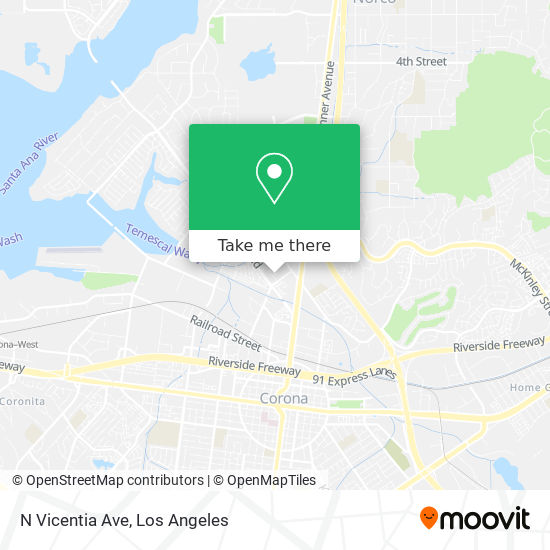 N Vicentia Ave map