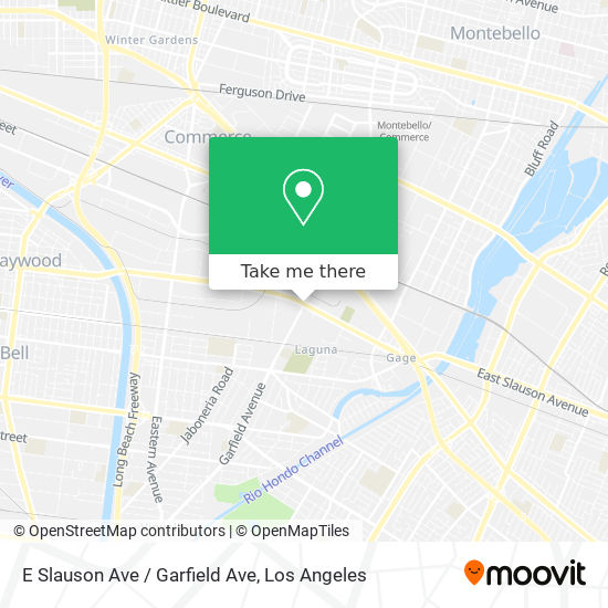 Mapa de E Slauson Ave / Garfield Ave
