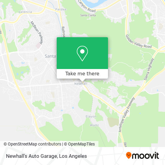 Mapa de Newhall's Auto Garage