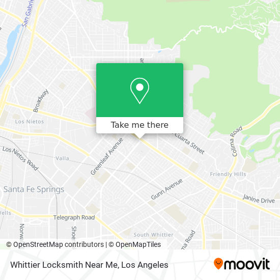 Whittier Locksmith Near Me map