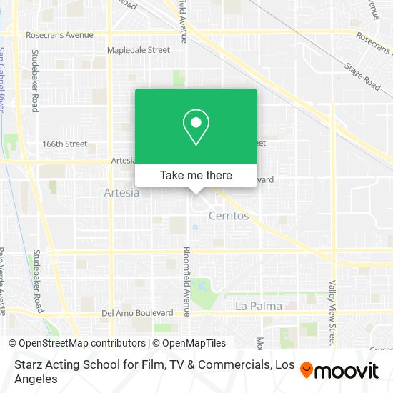 Mapa de Starz Acting School for Film, TV & Commercials