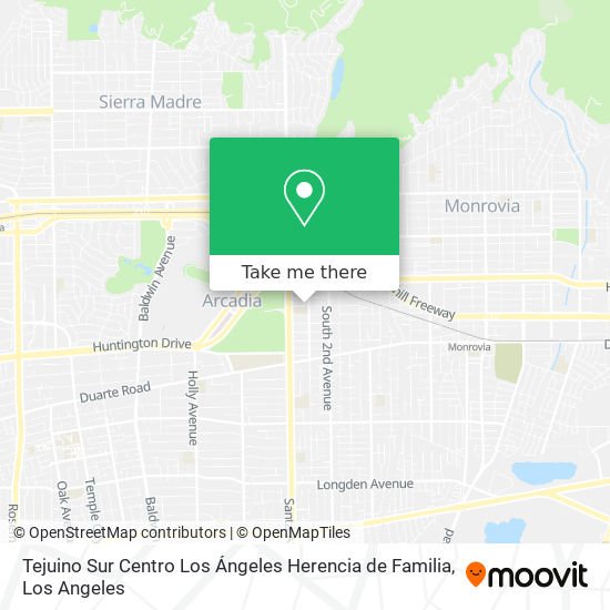 Mapa de Tejuino Sur Centro Los Ángeles Herencia de Familia