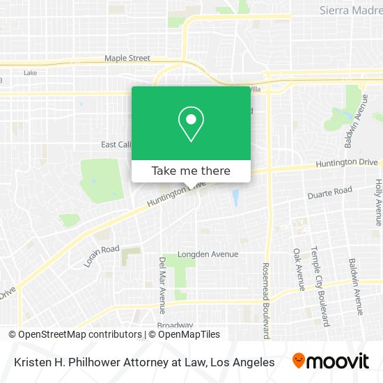 Kristen H. Philhower Attorney at Law map