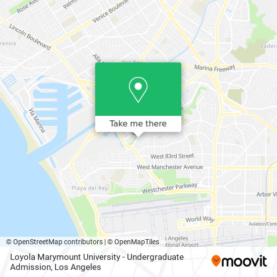 Mapa de Loyola Marymount University - Undergraduate Admission