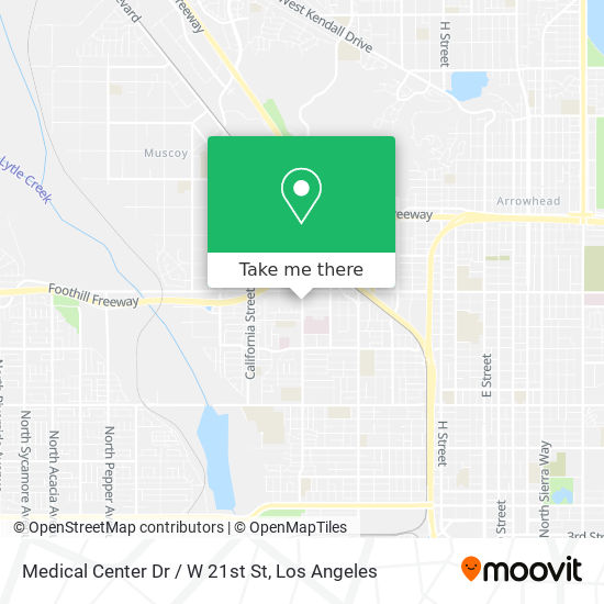 Mapa de Medical Center Dr / W 21st St