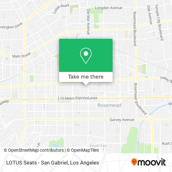 LOTUS Seats - San Gabriel map