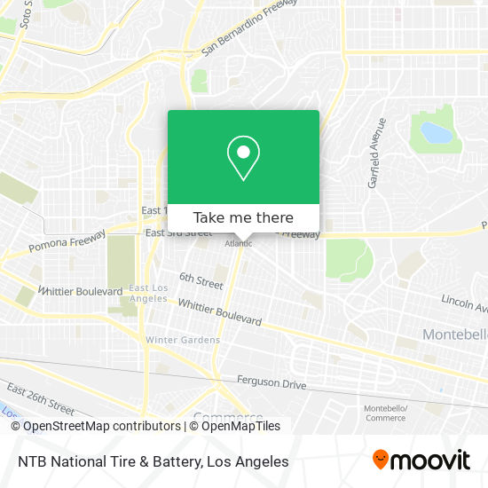 NTB National Tire & Battery map