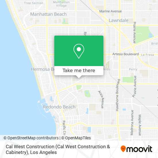 Cal West Construction map