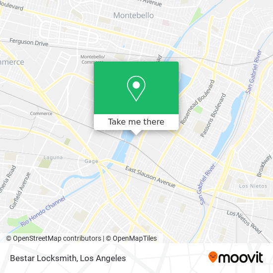 Bestar Locksmith map