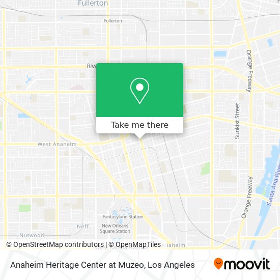 Anaheim Heritage Center at Muzeo map