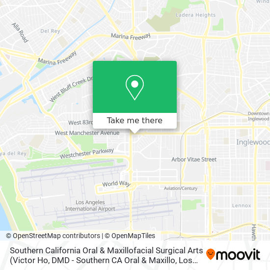 Southern California Oral & Maxillofacial Surgical Arts map