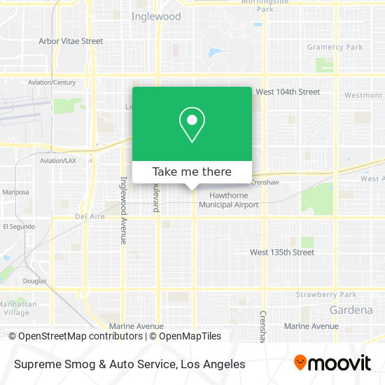 Supreme Smog & Auto Service map
