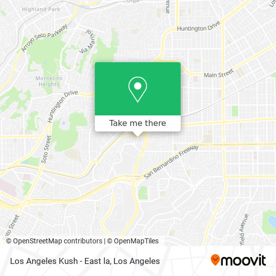 Mapa de Los Angeles Kush - East la