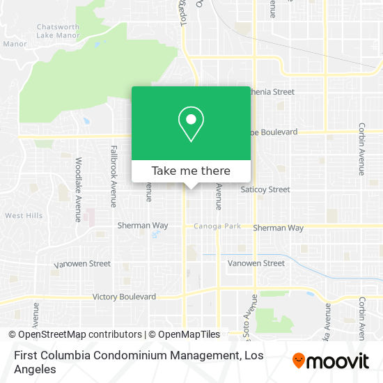 First Columbia Condominium Management map