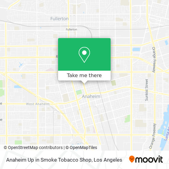 Anaheim Up in Smoke Tobacco Shop map