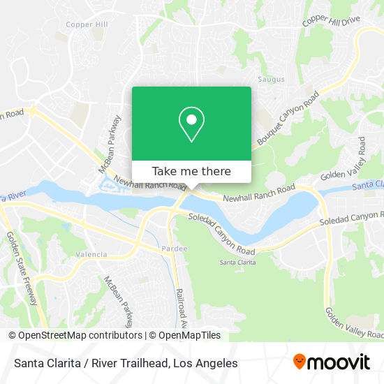 Mapa de Santa Clarita / River Trailhead