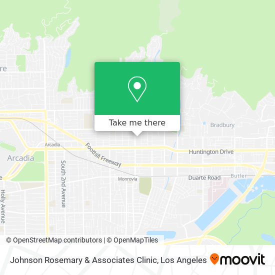 Johnson Rosemary & Associates Clinic map