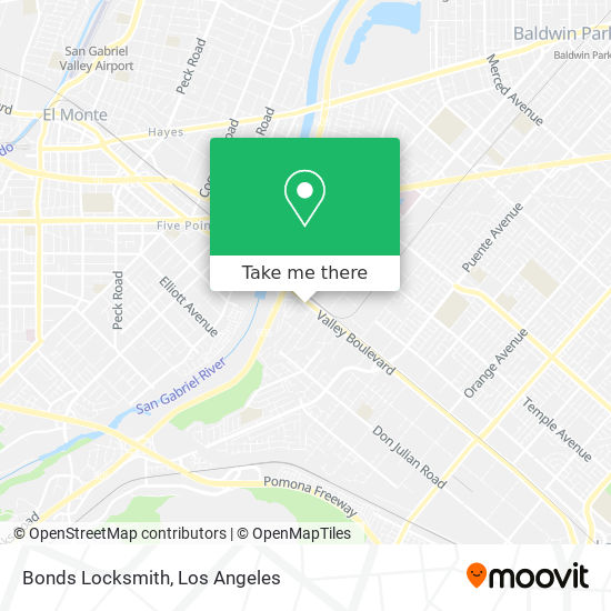 Bonds Locksmith map