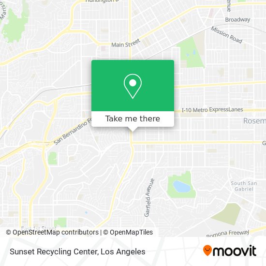 Sunset Recycling Center map