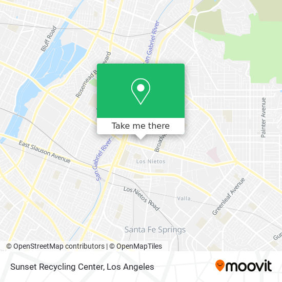 Mapa de Sunset Recycling Center