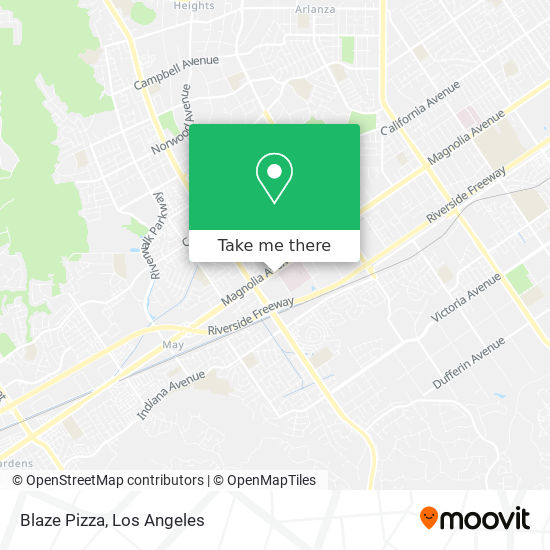 Blaze Pizza map