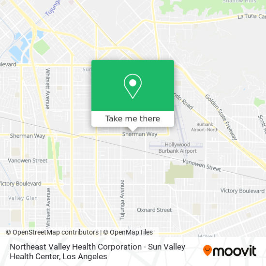 Northeast Valley Health Corporation - Sun Valley Health Center map