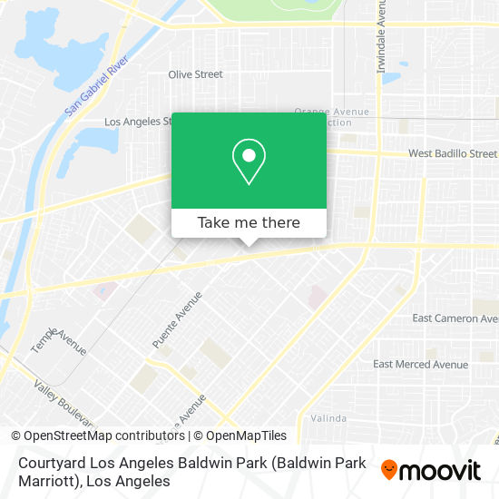 Mapa de Courtyard Los Angeles Baldwin Park (Baldwin Park Marriott)