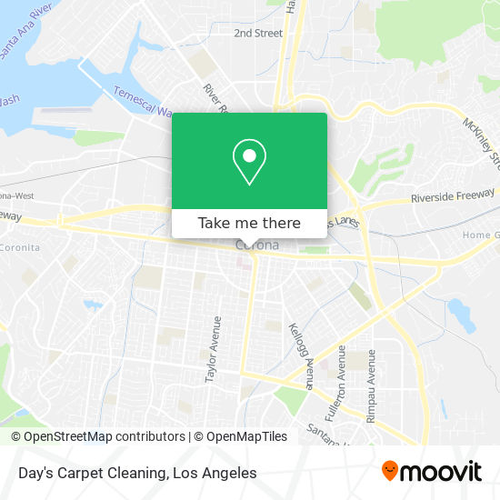 Day's Carpet Cleaning map