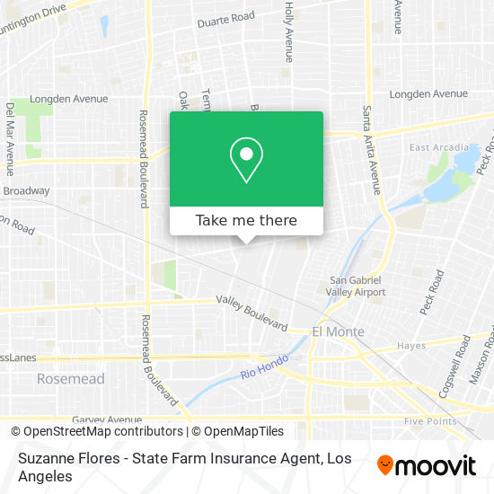 Mapa de Suzanne Flores - State Farm Insurance Agent