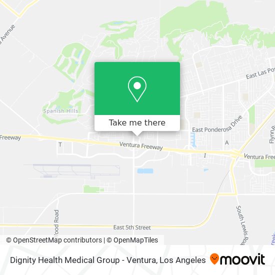 Dignity Health Medical Group - Ventura map