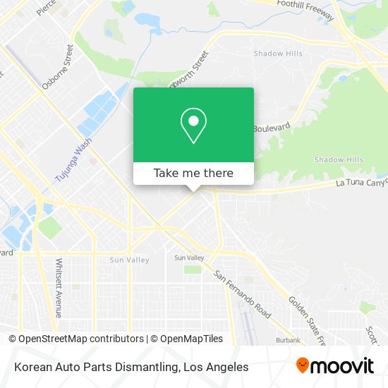 Korean Auto Parts Dismantling map