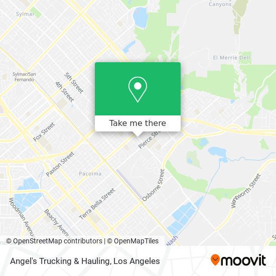 Angel's Trucking & Hauling map