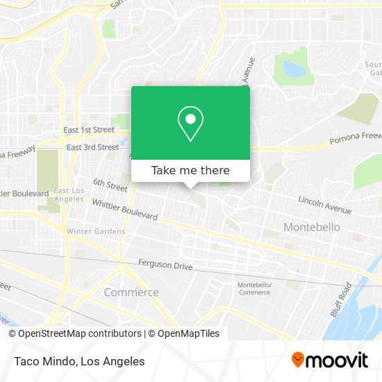 Taco Mindo map