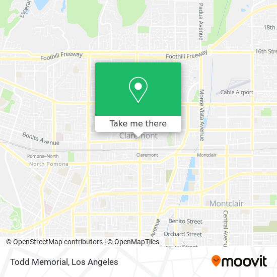 Todd Memorial map