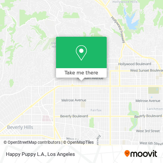 Mapa de Happy Puppy L.A.