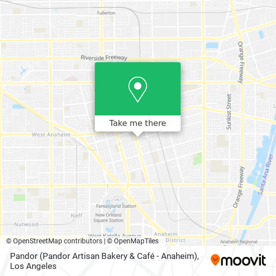 Pandor (Pandor Artisan Bakery & Café - Anaheim) map