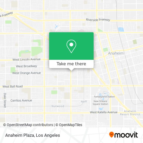 Anaheim Plaza map