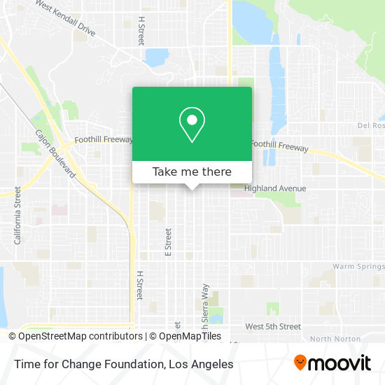 Time for Change Foundation map