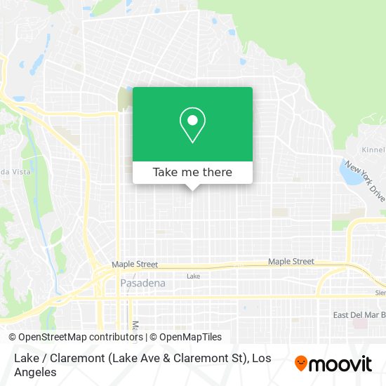 Mapa de Lake / Claremont (Lake Ave & Claremont St)