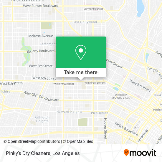 Pinky's Dry Cleaners map
