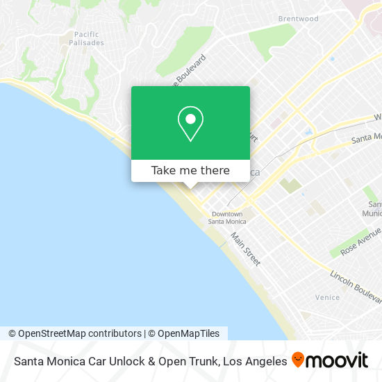 Mapa de Santa Monica Car Unlock & Open Trunk