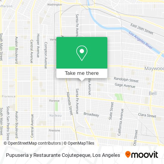 Mapa de Pupuseria y Restaurante Cojutepeque