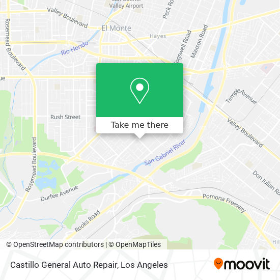 Mapa de Castillo General Auto Repair